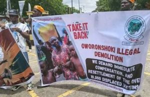 Members of the Take-It-Back Movement protest against alleged abuse of Cybercrime Act by the Nigeria Police Force, in Lagos, on Monday.