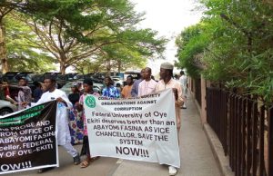 Protesters Storm Ministry, Demand Suspension Of FUOYE VC Over Alleged Sexual Harassment