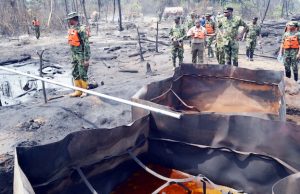 Navy Destroys 5 Illegal Refining Sites in Rivers