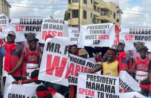 Citizens Protest In Accra Over Alleged Harassment Of Ghanaian Investors In Nigeria’s River Park Dispute