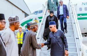 JUST IN: Shettima, Gbajabiamila Arrive In London To Receive Buhari’s Body