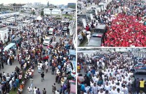 Thousands Gather At Rivers Govt House For Fubara’s Return