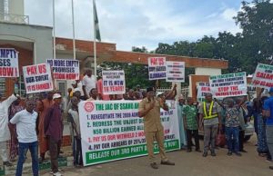 SSANU, NASU Members Protest In Abuja