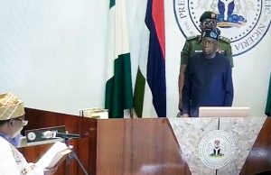 Tinubu Swears In Amupitan As INEC Chairman