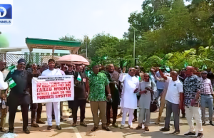 Indigenous Contractors Protest Non-Payment Of Debts At National Assembly