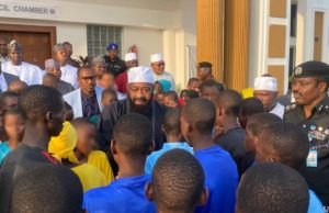 Gov Bago Receives 100 Abducted Niger State Schoolchildren After Release