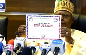 VIDEO: PDP Issues Expulsion Certificates To Wike, Fayose, Anyanwu, Others