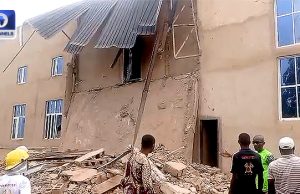 One Feared Trapped As Building Partially Collapses In Ogun