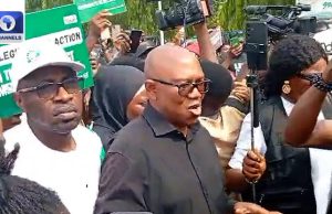 Peter Obi Joins Occupy National Assembly Protest Over E-Transmission Of Election Results