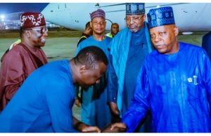 Shettima Returns To Abuja From AU Summit In Ethiopia