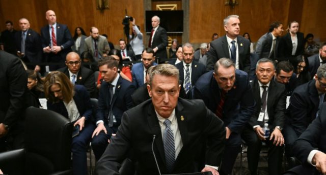 US-Customs-and-Border-Protection-CBP-Commissioner-Rodney-Scott-gets-ready-to-leave-after-the-Senate-Homeland-Security-and-Governmental-Affairs-Committee