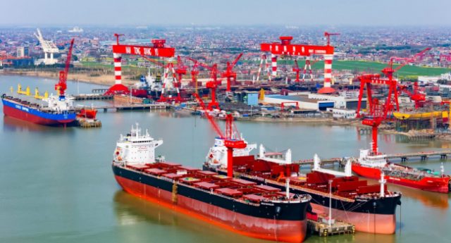 This-photo-taken-on-March-12-2026-shows-the-dockyard-of-Nantong-Xiangyu-Marine-Equipment-Co.-in-Nan