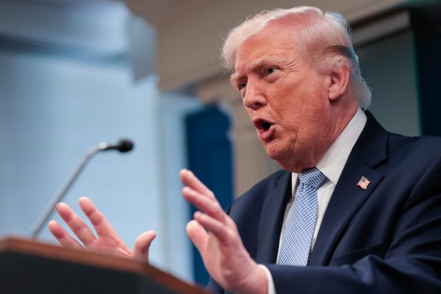 US President Donald Trump holds presser amid Iran war