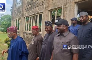 Ribadu, IGP, Gbajabiamila, Defence Minister Visit Oyo Over Abducted Pupils, Teachers