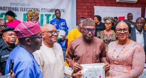 Oyebanji, Deputy Receive Certificates Of Return From INEC