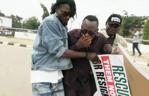 Democracy Day: Police Fire Tear Gas Canisters At Sowore, Other Demonstrators During Protest In Abuja
