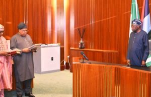 Tinubu Swears In New Ministers