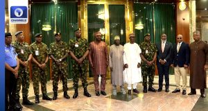 VIDEO: President Tinubu Meets With Security Chiefs, Review Strategies 0o2vrwywivy
