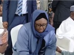 Shettima, Gowon, Governors, Ooni, Others Attend Buhari’s One-Year Remembrance Aisha-Buhari-and-Gowon