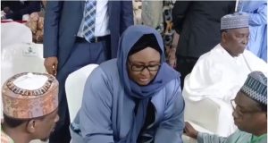 Shettima, Gowon, Governors, Ooni, Others Attend Buhari’s One-Year Remembrance Aisha-Buhari-and-Gowon