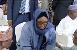 Shettima, Gowon, Governors, Ooni, Others Attend Buhari’s One-Year Remembrance Aisha-Buhari-and-Gowon