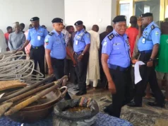 Police Record 407 Criminal Cases In Yobe In Six Months Arrested-Suspects-Recovered-items-police-officers