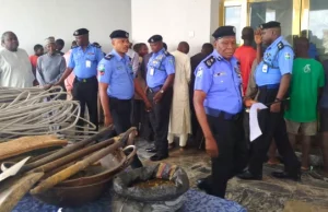 Police Record 407 Criminal Cases In Yobe In Six Months Arrested-Suspects-Recovered-items-police-officers
