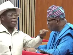 Akpabio Apologises To Oshiomhole Over ‘Unsenatorial’ Remark, Says Truce Remains Oshiomole-and-Akpabio