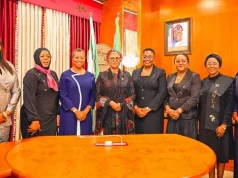 Remi Tinubu Receives NBA President-Elect, Says Women Supporting Women Will Accelerate Growth Remi-Tinubu-Oyinkansola-Badejo-Okusanya-and-her-team-during-a-visit-to-the-state-house