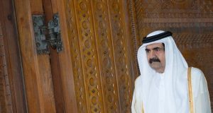 Nigeria Condoles Qatar Over Death Of Former Emir Sheikh Hamad (FILES) Qatari Emir Sheikh Hamad bin Khalifa al-Thani awaits for France's President Francois Hollande prior to a welcoming ceremony at the Diwan Emiri as part of a two-day official visit in Doha on June 23, 2013. Qatar's government on July 12, 2026 announced the death of former leader Sheikh Hamad bin Khalifa Al Thani, who led the country from 1995 to 2013. (Photo by BERTRAND LANGLOIS / AFP)