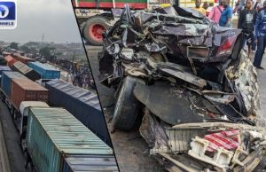 One Dead As Multi-Car Crash On Kara Bridge Causes Gridlock Along Lagos-Ibadan Expressway kara-bridge-accident-1
