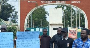 Youths Lock NVRI Gates As Berom Community Protests FCAHPT Provost’s Appointment protest-jos