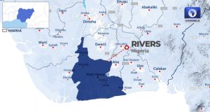 Fire Destroys 40 Makeshift Structures, Leaves Families Homeless In Rivers rivers-map