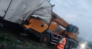Crane k!lls three in Ogun road accident
