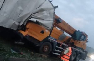 Crane k!lls three in Ogun road accident
