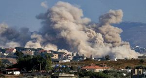 US Resumes Strikes On Iran Over Strait Of Hormuz Smoke rises following an Israeli controlled-explosion on the village of Kfartibnit as seen from Nabatieh in southern Lebanon on July 29, 2026. While violence has declined since the signing of a preliminary US-Iran deal in June and the Lebanon-Israel agreement, Lebanon continues to report intermittent Israeli strikes and artillery shelling on the south. Lebanon's army on July 26 condemned ongoing Israeli military activities that it said were preventing its full deployment under the framework deal. (Photo by Ammar Ammar / AFP) /