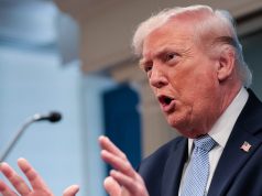 Trump Threatens Economic Punishment On ‘Any Country’ Helping Iran US President Donald Trump speaks about the conflict in Iran in the James S. Brady Press Briefing Room of the White House on April 6, 2026, in Washington, DC. (Photo by Kent Nishimura / AFP)