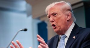 Trump Threatens Economic Punishment On ‘Any Country’ Helping Iran US President Donald Trump speaks about the conflict in Iran in the James S. Brady Press Briefing Room of the White House on April 6, 2026, in Washington, DC. (Photo by Kent Nishimura / AFP)