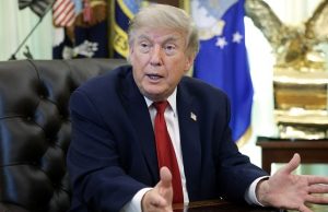 Trump Suggests Renaming New Mexico State ‘New America’ WASHINGTON, DC - JUNE 29: U.S. President Donald Trump talks to reporters after signing an executive order dealing with automobile repairs with Environmental Protection Agency Administrator Lee Zeldin in the Oval Office at the White House on June 29, 2026 in Washington, DC. Trump followed up the signing by answering questions about the SAVE America Act. Alex Wong/Getty Images/AFP (Photo by ALEX WONG / GETTY IMAGES NORTH AMERICA / Getty Images via AFP)