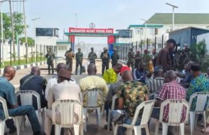 Military retirees barricade entrance to Military Pensions Board office in Abuja