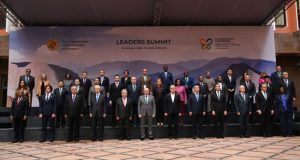 COP17: Over 200 Nations Seek Reset At UN Talks As Nature Goals Off Track Attendees-pose-for-a-family-photo-during-the-leaders-summit-of-the-17th-meeting-of-the-Conference-o