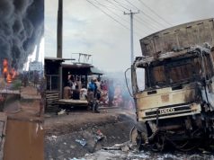 Tanker Explosion At Oluku Market In Benin Leaves Eight Injured, Properties Destroyed oluku-fire-market-benin